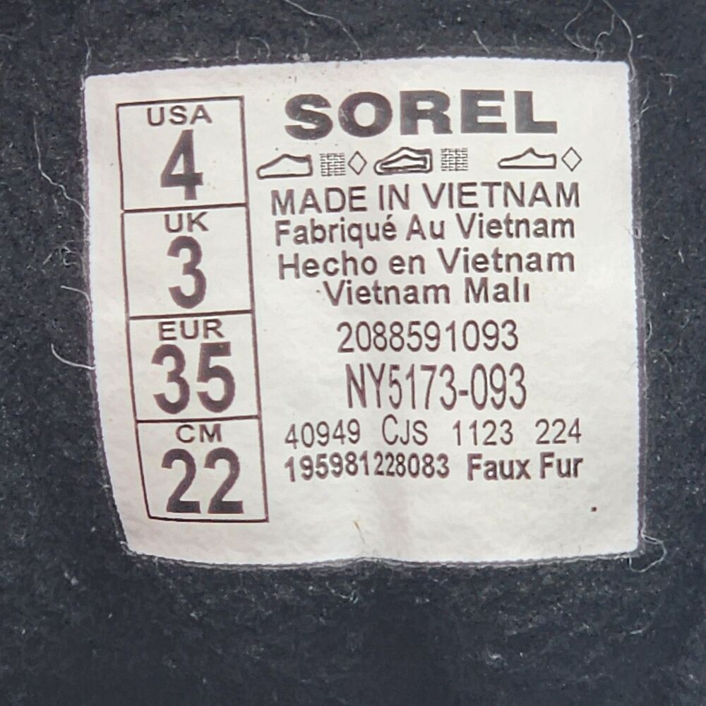 Sorel Kids' Whitney Plus Waterproof Winter Snow Boots Unisex Big Kids' Size 4 - Picture 8 of 10